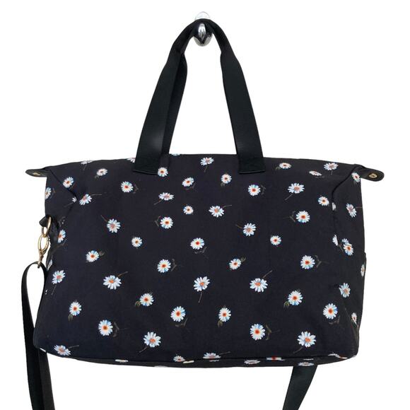 Alice + Olivia Daisy Print Black Tote Bag - Picture 3 of 7